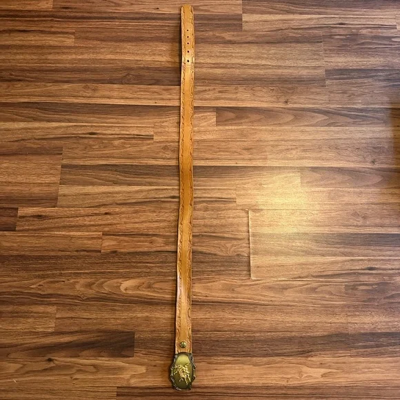 VTG 1978 Raintree Rodeo Equestrian Cowboy Belt With Brass Buckle - Picture 7 of 11